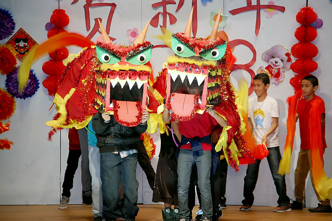 Chinese New Year celebration at Central Elementary